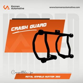 Premium Crash Guard with Frame Slider for Royal Enfield Hunter 350 | Konnen
