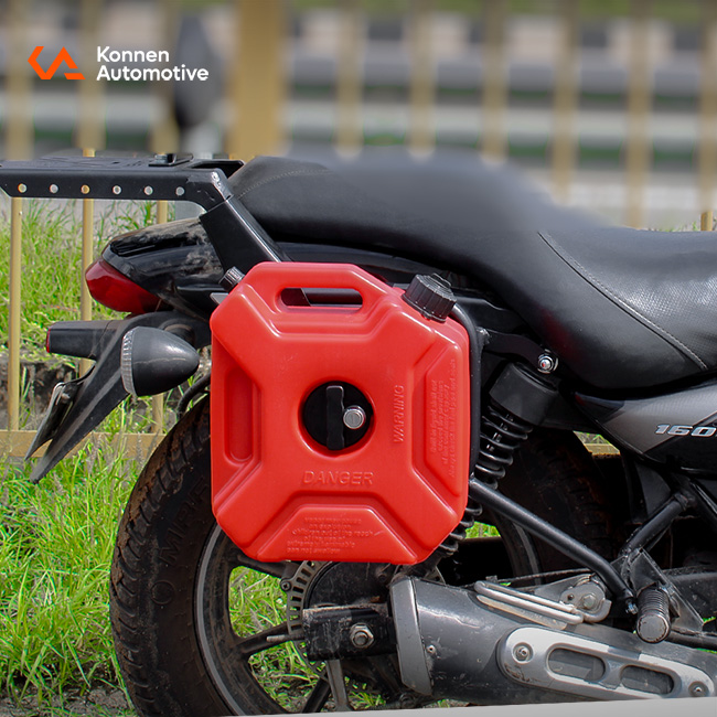 Konnen 3 IN 1 Saddle Stays with Jerry Can Holder and Bag Holder for Bajaj Avenger 160 - 220