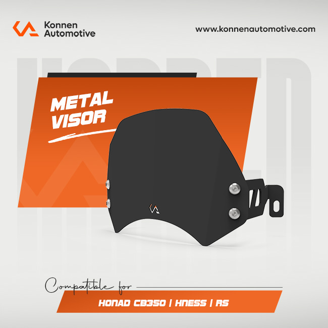 Metal Visor for Honda CB350 - Honda CB350 Hness - Honda CB350 RS