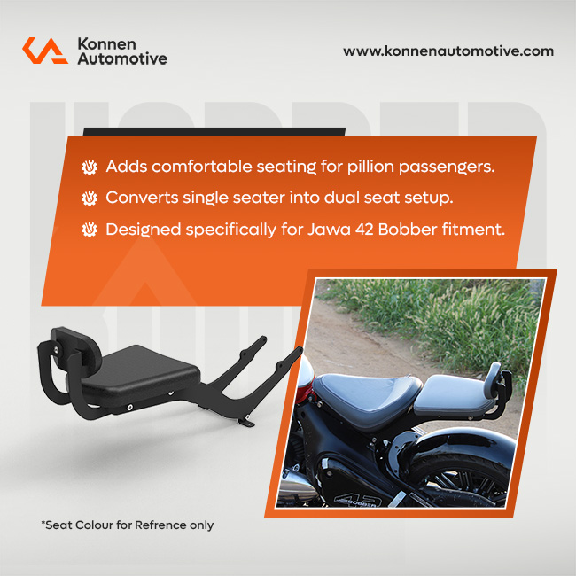 Pillion Back Seat for Jawa 42 Bobber