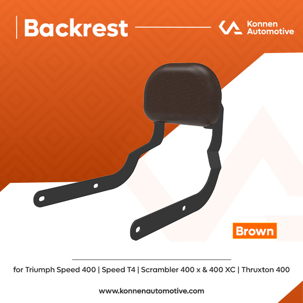 Backrest for Triumph Speed 400 | Speed T4 | Scrambler 400X | Scrambler 400XC | Thruxton | Konnen - Image 5