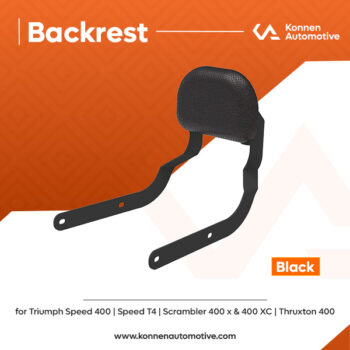 Backrest for Triumph  Speed 400 | Speed T4 | Scrambler 400X  | Scrambler 400XC | Thruxton | Konnen