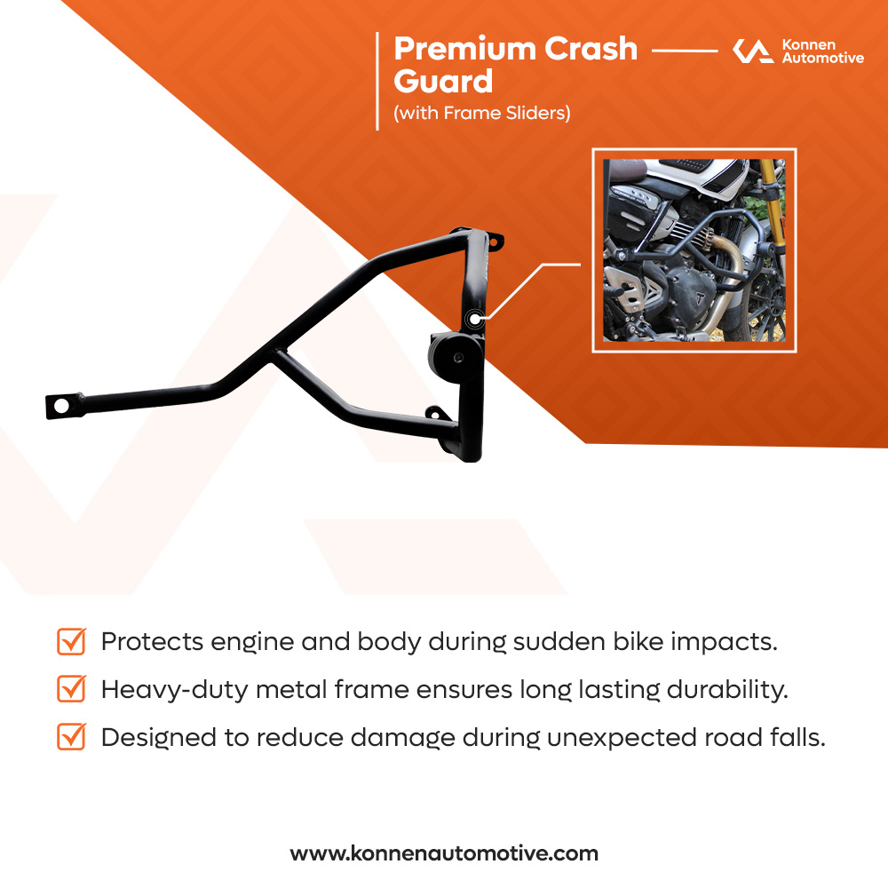 Crash Guard for Triumph Speed 400 | Speed T4 | Scrambler 400X | Scrambler 400XC | Thruxton | Konnen - Image 2