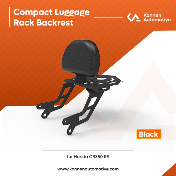 Compact Luggage Rack with Backrest for Honda CB350 RS
