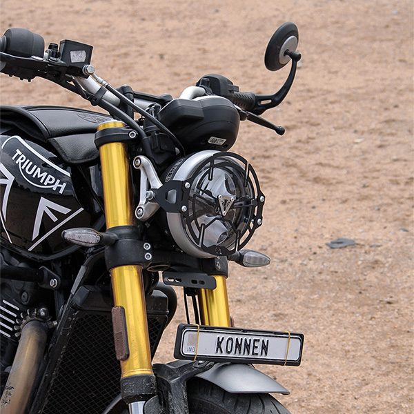 Konnen Headlight Guard - Headlight Protector Grill - Guard Compatible with Triumph Speed 400 - Speed T4 - Scrambler 400X - Scrambler 400XC