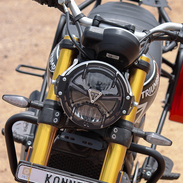 Konnen Headlight Guard - Headlight Protector Grill - Guard Compatible with Triumph Speed 400 - Speed T4 - Scrambler 400X - Scrambler 400XC
