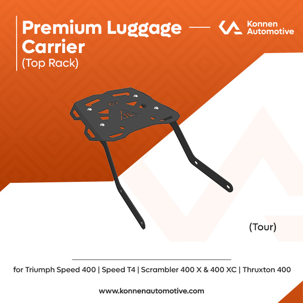 Top Rack for Triumph Speed 400 | T4 | Scrambler 400X | 400XC | Thruxton | Konnen - Image 5