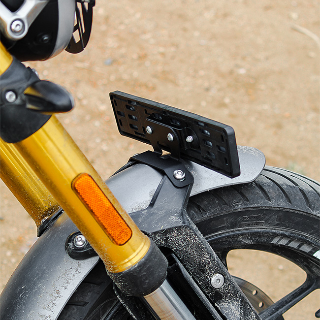 Konnen Number Plate Holder - Number Plate Relocation Clamp for Triumph Speed 400