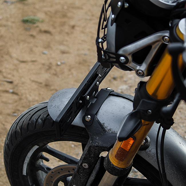Konnen Number Plate Holder - Number Plate Relocation Clamp for Triumph Speed 400