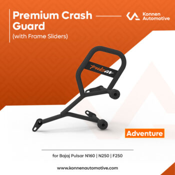Premium Crash Guard for Bajaj Pulsar N160 | N250 | F250 with Frame Sliders | Konnen