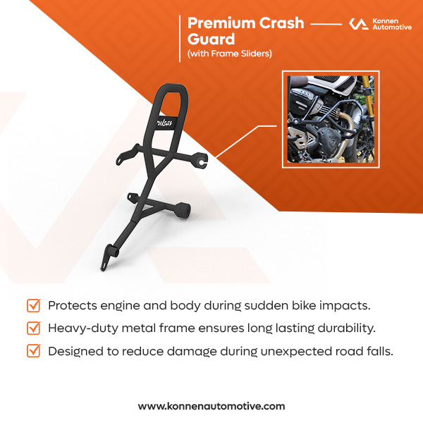 Crash Guard with Frame Sliders for Bajaj Pulsar N250 - N160-F250