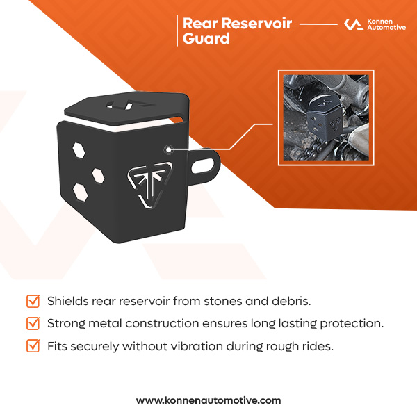 Rear Reservoir Guard for Triumph 400 series