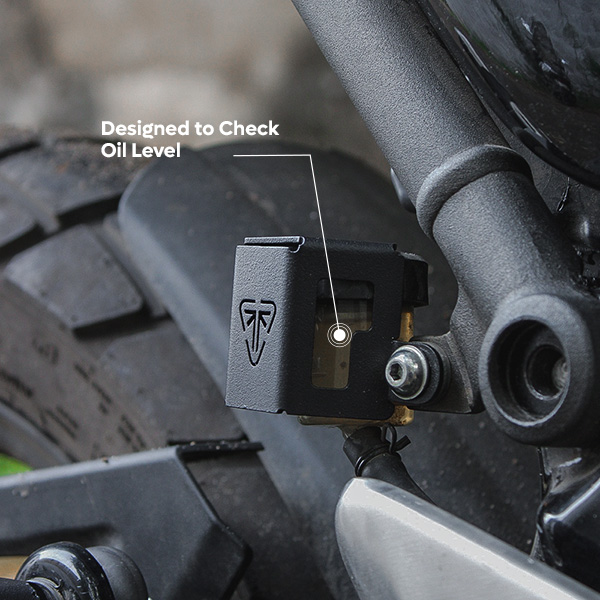 Rear Reservoir Guard for Triumph 400 series