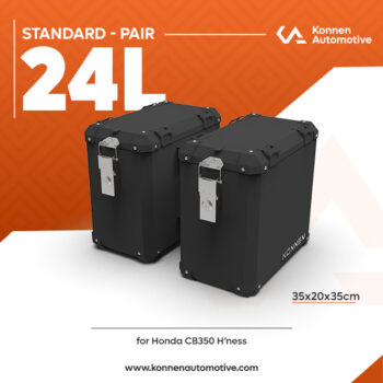 Premium Panniers for Honda CB350 H’ness – Panniers with 48 Litres Capacity | Konnen