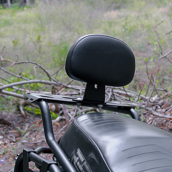 Konnen Luggage Carrier with Backrest - Top Rack with Backrest - Luggage Rack with Backrest for Yamaha FZ-X & FZ-X Hybrid