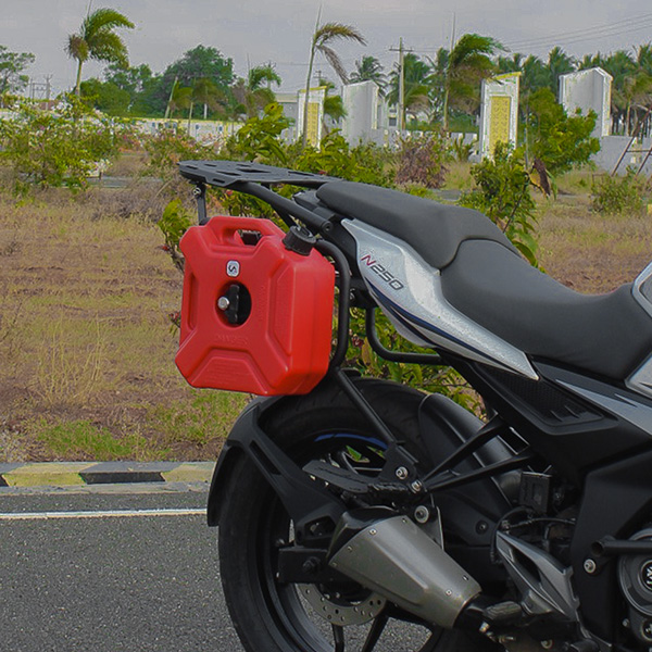 Konnen 3 IN 1 Saddle Stays with Jerry Can Holder and Bag Holder for Bajaj Pulsar N250 - N160 - F250