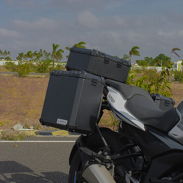 Konnen 3 IN 1 Saddle Stays with Jerry Can Holder and Bag Holder for Bajaj Pulsar N250 - N160 - F250