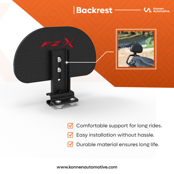 Konnen Backrest for Yamaha FZ X & Hybrid