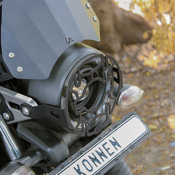 Konnen Headlight Guard - Headlight Protector Grill - Guard Compatible with Yamaha FZ-X & FZ-X Hybrid