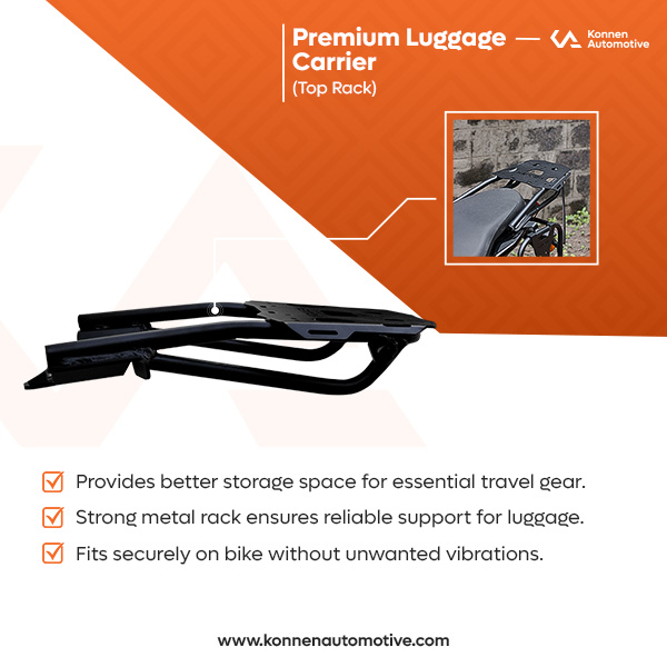 Luggage Rack with Backrest for Yamaha FZ S FI Series