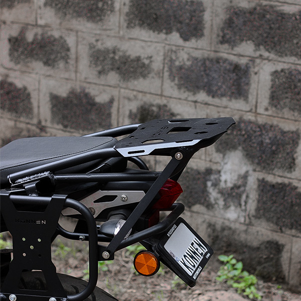 Premium Luggage Carrier with Backrest | Top Rack with Backrest | Luggage Rack with Backrest for Yamaha FZ S FI Series | Konnen - Image 3