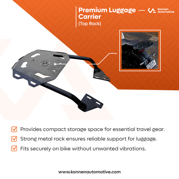 Luggage Rack with Backrest for Yamaha FZ S FI Series