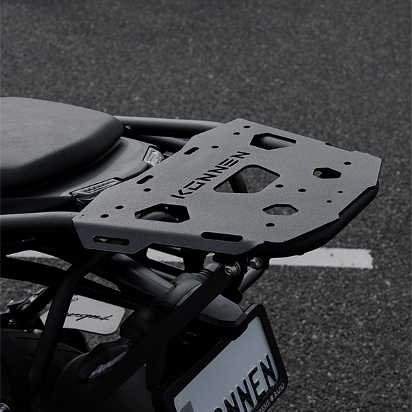 Konnen Luggage Carrier with Backrest - Top Rack with Backrest for Bajaj Pulsar N250 - N160-F250