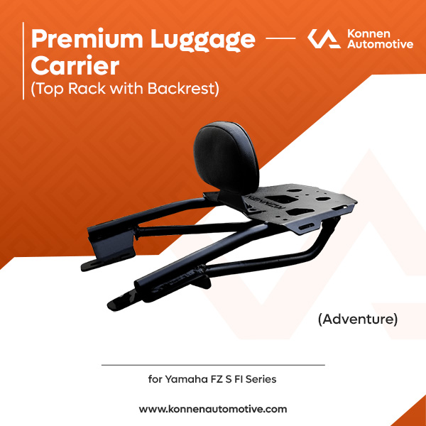 Luggage Rack with Backrest for Yamaha FZ S FI Series