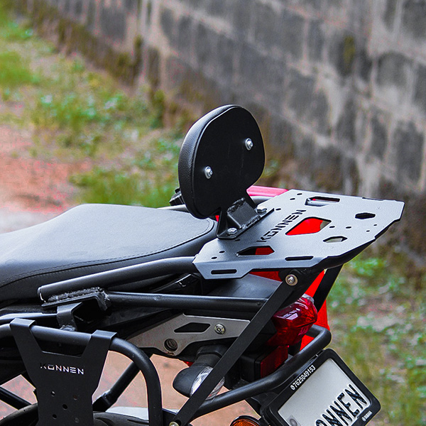 Premium Luggage Carrier with Backrest | Top Rack with Backrest | Luggage Rack with Backrest for Yamaha FZ S FI Series | Konnen - Image 8