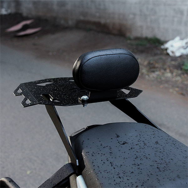 Konnen Luggage Carrier with Backrest - Top Rack with Backrest for Bajaj Pulsar N250 - N160 (Compact)