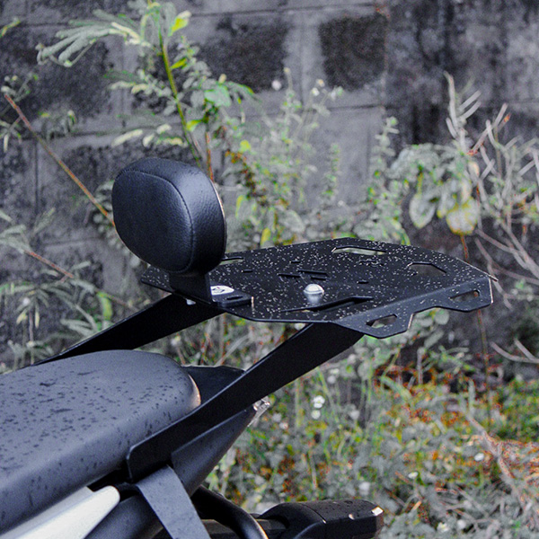 Konnen Luggage Carrier with Backrest - Top Rack with Backrest for Bajaj Pulsar N250 - N160 (Compact)