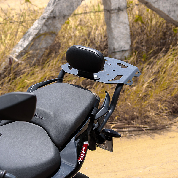 Konnen Luggage Carrier with Backrest - Top Rack with Backrest for Bajaj Pulsar N250 - N160 -F250(Tourer)