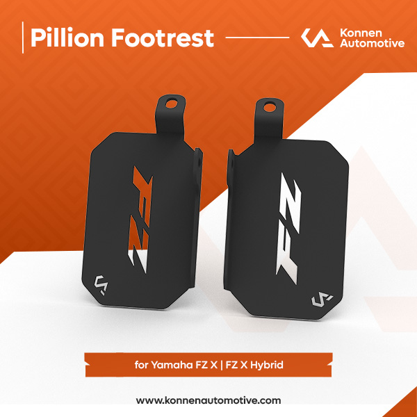 Konnen Pillion footrest - Ladies Footrest Compatible with Yamaha FZ-X & FZ-X Hybrid