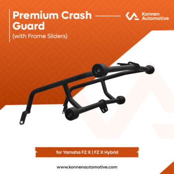 Premium Crash Guard with Frame Slider for Yamaha FZ-X & FZ-X Hybrid | Konnen