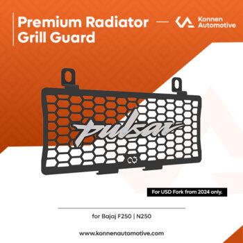 Premium Radiator Grill Guard for Bajaj Pulsar N250 | F250 | Konnen (For USD Fork from 2024 only)
