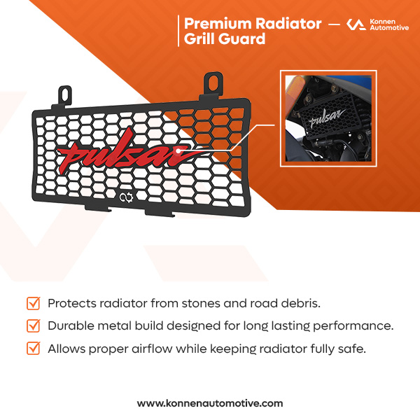Konnen Premium Radiator Grill Guard For Bajaj Pulsar N250 - F250