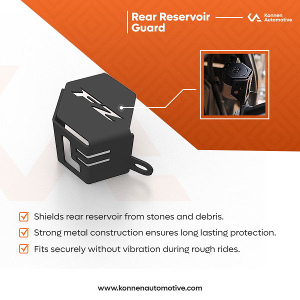 Rear Resevoir Guard - Rear Brake Oil Container Cover for Yamaha FZ S FI Series