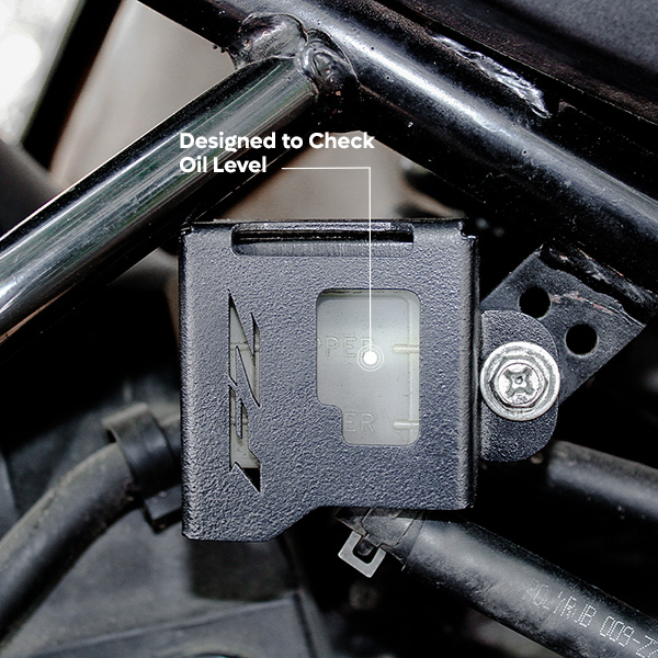 Konnen Rear Resevoir Guard - Rear Brake Oil Container Cover for Yamaha FZ-X & FZ-X Hybrid