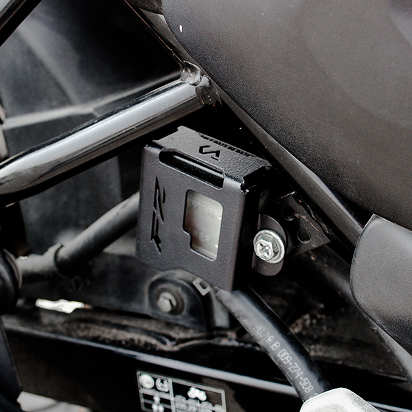 Konnen Rear Resevoir Guard - Rear Brake Oil Container Cover for Yamaha FZ-X & FZ-X Hybrid