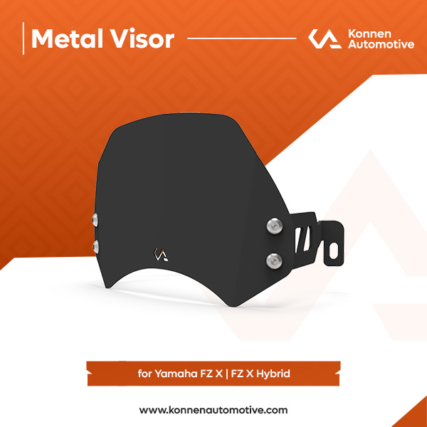 Metal visor for Yamaha FZ-X & FZ-X Hybrid