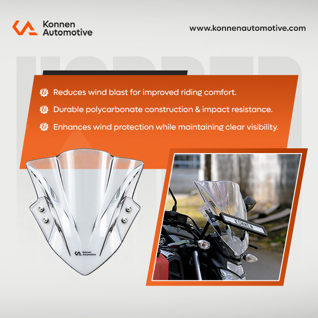 Touring Visor for Yamaha FZ S Fi Series