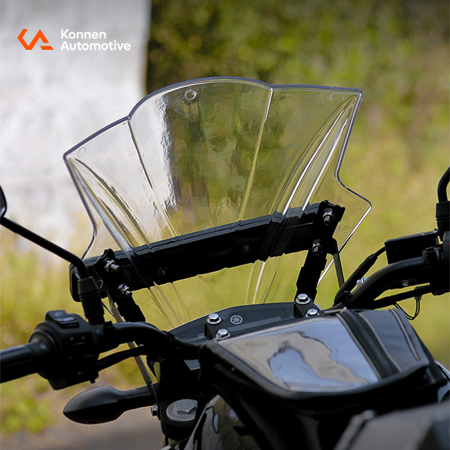 Touring Visor | Polycarbonate Visor Compatible for Yamaha FZ S FI Series | Konnen - Image 12
