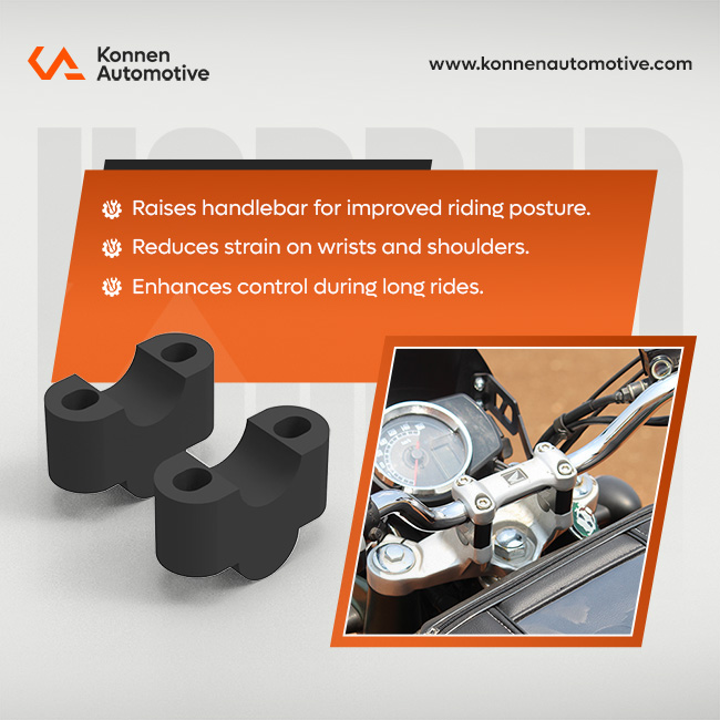 Handle Bar Riser for Honda CB350 - Honda CB350 Hness - Honda CB350 RS