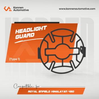 Front Headlight Guard for Royal Enfield Himalayan 450 | Durable Protective Cover | Konnen