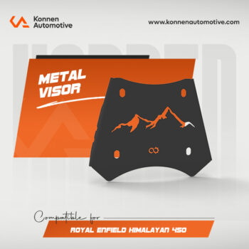Metal Visor for Royal Enfield Himalayan 450 | Wind Protection with Stylish Design | Konnen