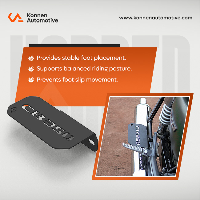 Pillion Footrest for Honda CB350 (Sigle) (RH)