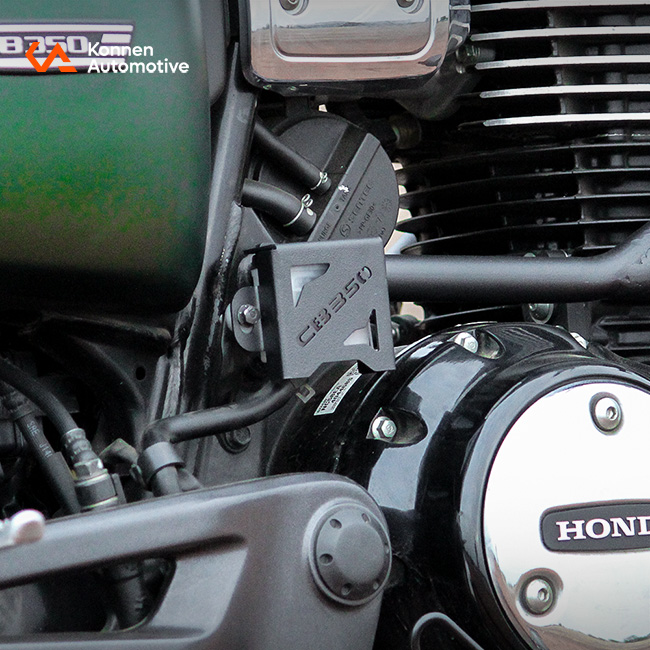 Rear reservoir Guard for honda CB350 (Black)