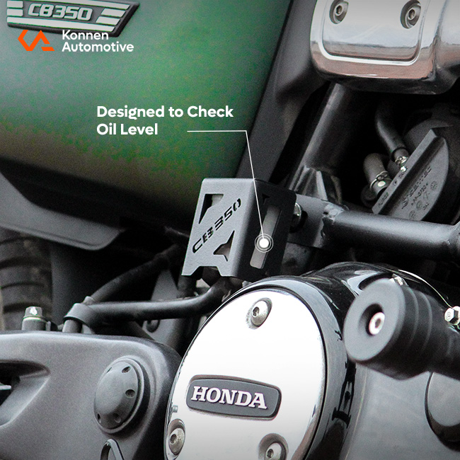 Rear reservoir Guard for honda CB350 (Black)