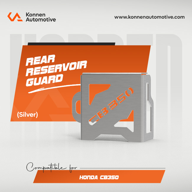 Rear Reservoir Guard for Honda CB350 | Rear Brake Fluid Container Guard | Konnen - Image 5