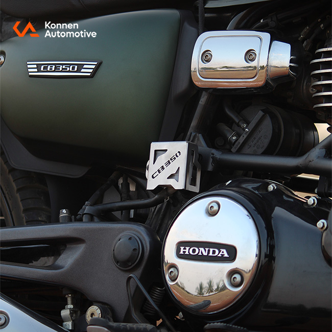 Rear reservoir Guard for honda CB350 (Silver)